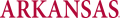 Arkansas Razorbacks 1980-2000 Wordmark Logo 03 Sticker Heat Transfer