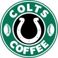 Indianapolis Colts starbucks coffee logo decal sticker