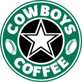 Dallas Cowboys starbucks coffee logo Sticker Heat Transfer