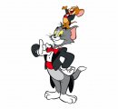 Tom and Jerry Logo 17 Sticker Heat Transfer