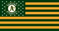 Oakland Athletics Flag001 logo decal sticker