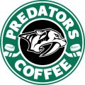 Nashville Predators Starbucks Coffee Logo Sticker Heat Transfer