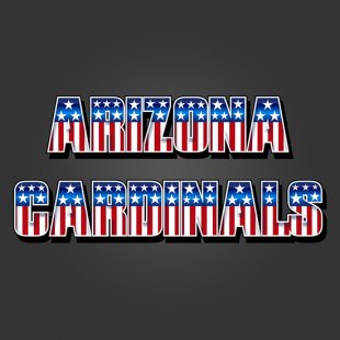 Arizona Cardinals American Captain Logo Sticker Heat Transfer