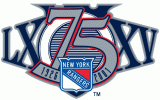 New York Rangers 2000 01 Anniversary Logo decal sticker