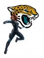 Jacksonville Jaguars Black Widow Logo Sticker Heat Transfer