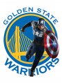 Golden State Warriors Captain America Logo Sticker Heat Transfer