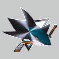 San Jose Sharks Stainless steel logo decal sticker