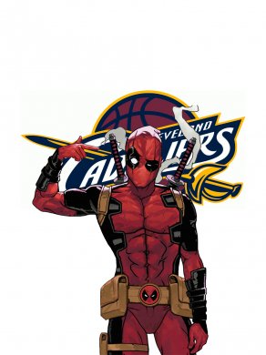 Cleveland Cavaliers Deadpool Logo decal sticker
