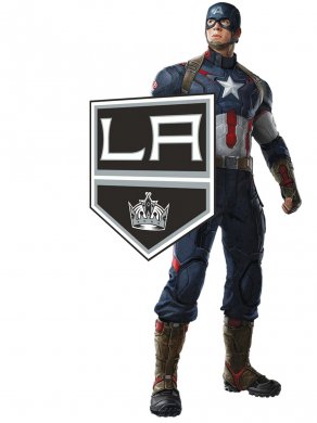 Los Angeles Kings Captain America Logo decal sticker