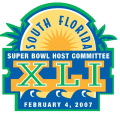 Super Bowl XLI Alternate 02 Logo Sticker Heat Transfer