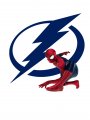Tampa Bay Lightning Spider Man Logo Sticker Heat Transfer