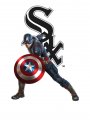 Chicago White Sox Captain America Logo Sticker Heat Transfer