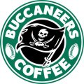 Tampa Bay Buccaneers starbucks coffee logo Sticker Heat Transfer