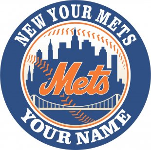 New York Mets Customized Logo decal sticker