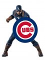 Chicago Cubs Captain America Logo Sticker Heat Transfer