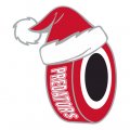 Carolina Hurricanes Hockey ball Christmas hat logo Sticker Heat Transfer