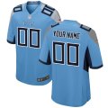 Tennessee Titans Custom Letter and Number Kits For Blue Jersey Material Vinyl