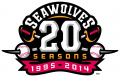 Erie SeaWolves 2014 Anniversary Logo decal sticker