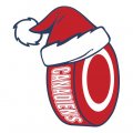 Montreal Canadiens Hockey ball Christmas hat logo decal sticker