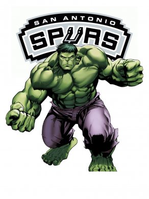 San Antonio Spurs Hulk Logo decal sticker