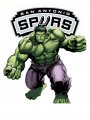 San Antonio Spurs Hulk Logo Sticker Heat Transfer