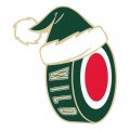 Minnesota Wild Hockey ball Christmas hat logo decal sticker