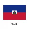 Haiti flag logo Sticker Heat Transfer