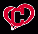 Cleveland Indians Heart Logo Sticker Heat Transfer