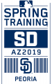 San Diego Padres 2019 Event Logo Sticker Heat Transfer