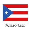 Puerto Rico flag logo Sticker Heat Transfer