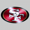 San Francisco 49ers Stainless steel logo decal sticker