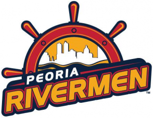 Peoria Rivermen 2013 14-2014 15 Primary Logo Sticker Heat Transfer