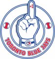 Number One Hand Toronto Blue Jays logo Sticker Heat Transfer