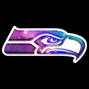 Galaxy Seattle Seahawks Logo Sticker Heat Transfer
