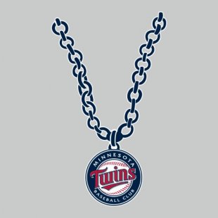 Minnesota Twins Necklace logo Sticker Heat Transfer