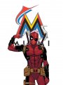 Miami Marlins Deadpool Logo Sticker Heat Transfer