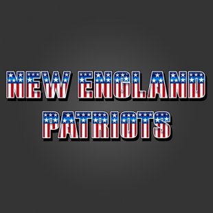 New England Patriots American Captain Logo Sticker Heat Transfer