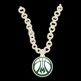 Milwaukee Bucks Necklace logo Sticker Heat Transfer