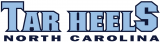 North Carolina Tar Heels 1999-2004 Wordmark Logo 01 decal sticker