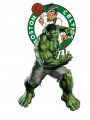 Boston Celtics Hulk Logo decal sticker