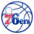 Philadelphia 76ers Crystal Logo Sticker Heat Transfer
