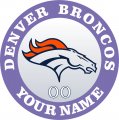 Denver Broncos Customized Logo Sticker Heat Transfer