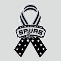 San Antonio Spurs Ribbon American Flag logo decal sticker