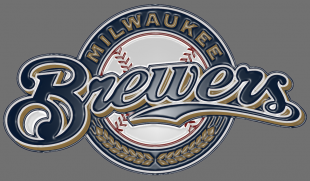 Milwaukee Brewers Plastic Effect Logo Sticker Heat Transfer