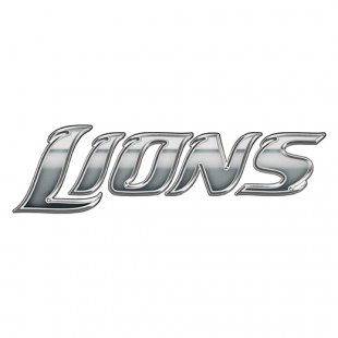 Detroit Lions Silver Logo Sticker Heat Transfer
