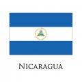 Nicaragua flag logo Sticker Heat Transfer