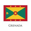 Grenada flag logo Sticker Heat Transfer