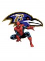 Baltimore Ravens Spider Man Logo Sticker Heat Transfer