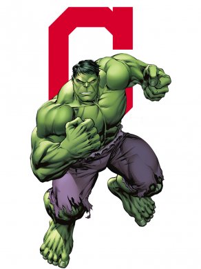 Cleveland Indians Hulk Logo Sticker Heat Transfer