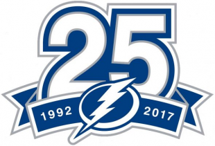 Tampa Bay Lightning 2017 18 Anniversary Logo decal sticker